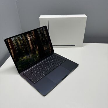 офисные компьютер: Ноутбук, Apple, 16 ГБ ОЭТ, Apple M2, 13.5 ", Жаңы, Жумуш, окуу үчүн, эс тутум NVMe SSD
