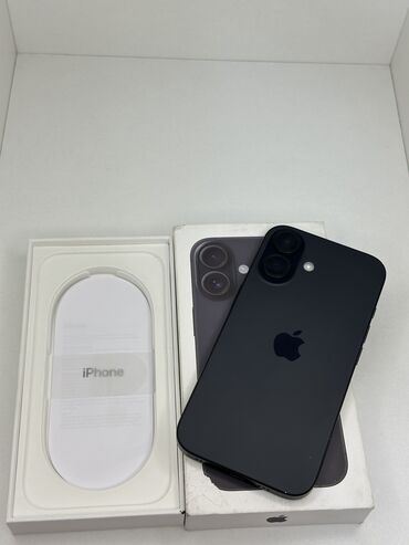 оперативка 4 гб ddr3: IPhone 16, Колдонулган, 128 ГБ, Black Titanium, Куту, 100 %