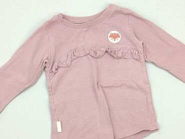 elegancka biała bluzka krótki rękaw: Sweatshirt, 1.5-2 years, 86-92 cm, condition - Very good