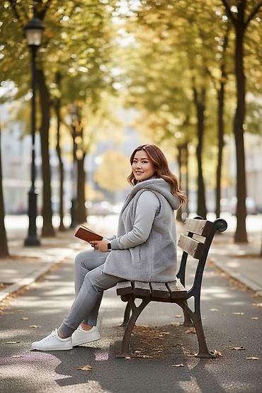 флисовые жилеты: Утепленный, Меховой, Осень-весна, Искусственный мех, Короткая модель, С карманами — 9