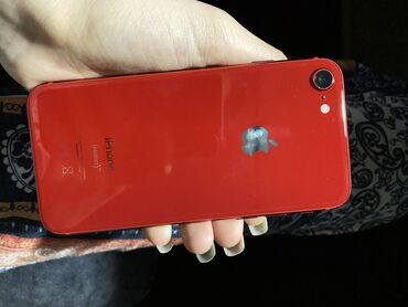 iphone qutu: IPhone 8, 64 GB, Qırmızı, Barmaq izi