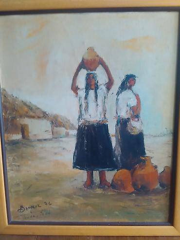 Ostali antikviteti: Slika -ulje na platnu 1976 god potpisana slika ulje na platnu srednji — 1