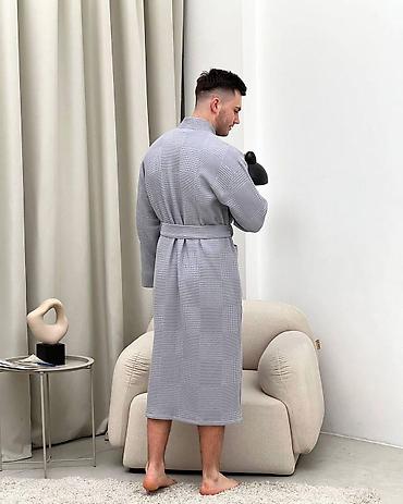 Другая мужская одежда: Вафельные халаты из премиальной вафельной ткани. В разных расцветках — 3