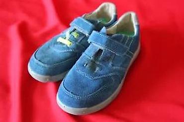 Patike: MUŠKE PLAVE DEČIJE PATIKE, KOŽA, BROJ 32 EU | Kvalitetne nove muške — 12