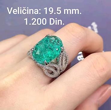 minduse: Elegantni posrebreni prsten od hirurskog čelika sa žigom S925, sa — 1