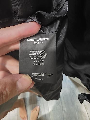 пальтоо: Saint Laurent Paris — мужское пальто/смокинговое пальто с атласными — 3