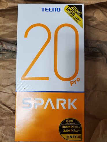 Opel: Tecno Spark 20 Pro, 256 GB, rəng - Qara
