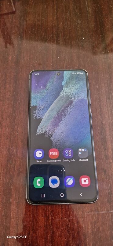редми нот 9 с: Samsung Galaxy S21 FE, Колдонулган, 256 ГБ, түсү - Боз, 2 SIM