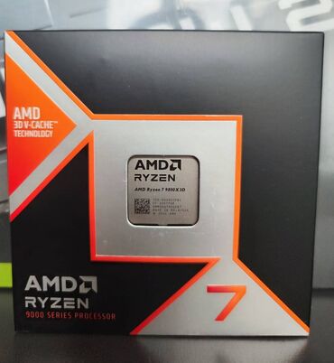 Prosessorlar: Prosessor AMD Ryzen 7 9800X3D, > 4 GHz, > 8 nüvə, Yeni
