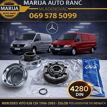Prenosni sistem: ZGLOB DO MENJACA TOCKA POLUOSOVINE MERCEDES VITO 638 96-04 | — 2