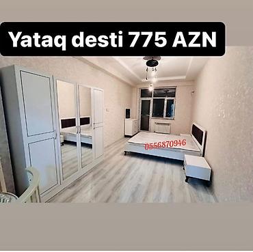 Yataq otağı dəstləri: İkinəfərlik çarpayı, Dolab, Termo, 2 tumba, Azərbaycan, Yeni — 9