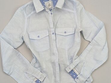 błękitne bluzki damskie: Shirt, XS (EU 34), condition - Good