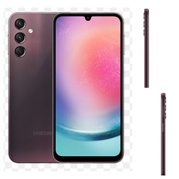 samsung b300: Samsung Galaxy A24 4G, 128 GB, rəng - Qırmızı, Zəmanət, Düyməli, Sensor