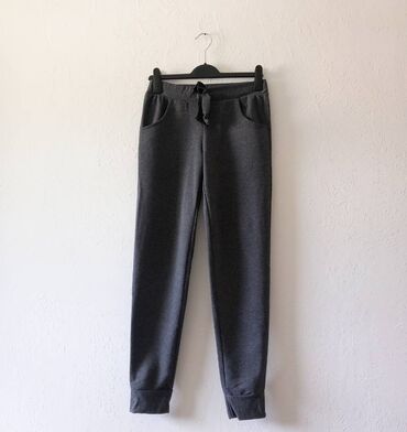 crne pantalonek poluobim struka cmduzina nogav: S (EU 36), bоја - Siva