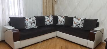 Ev üçün dekor: Künc divan, İşlənmiş, Açılan, Parça