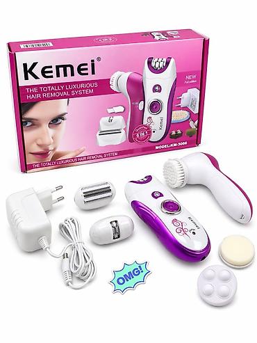 Kemei epilyator və təmizləyici fırça ikisi birində evr-325345 35 azn