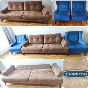 Ev üçün mebel: Divan, 2 kreslo