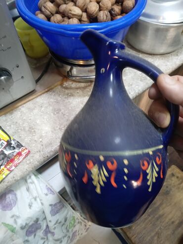 Qrafinlər və səhənglər: Rəng - Göy, Keramika, Fransa — 10