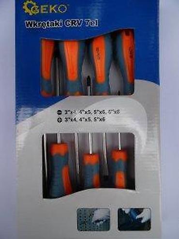 Setovi ručnog alata: Set odvijača GEKO CRV – 7 delova - Tipovi: ravni i krstasti — 11