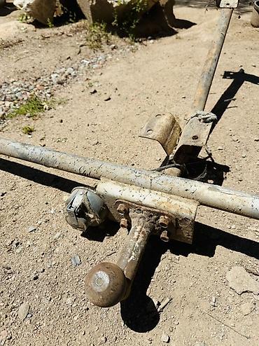 краном: Тягово-сцепное устройство (фаркоп) с поперечной балкой и монтажными — 1