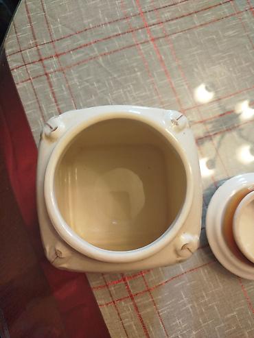 Ostalo posuđe: Stara retro ukrasna dekorativna cinija posuda za kafu - vintage — 2