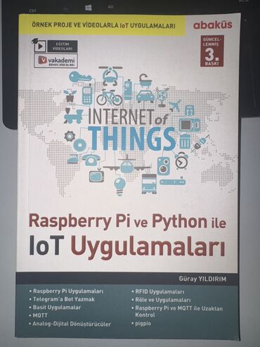 Tədris ədəbiyyatı: Internet of Things Raspberry Pi ve Python ile LoT Uygulamaları kitap