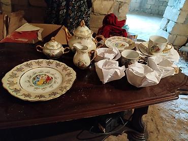 açar destleri: Çay dəsti, rəng - Ağ, Kobalt, Madonna, 6 nəfərlik — 1