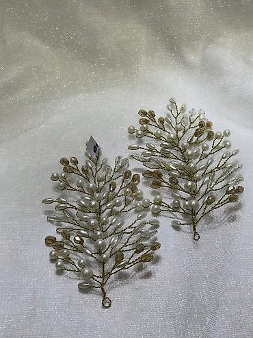 Свадебные аксессуары: Свадебный аксессуар, Свадебная диадема, тиара, Новый, цвет - Серебристый — 7