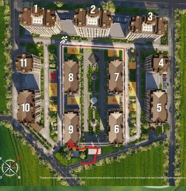 срочно продаю квартиру исанова: 2 комнаты, 80 м², Элитка, 9 этаж, ПСО (под самоотделку)