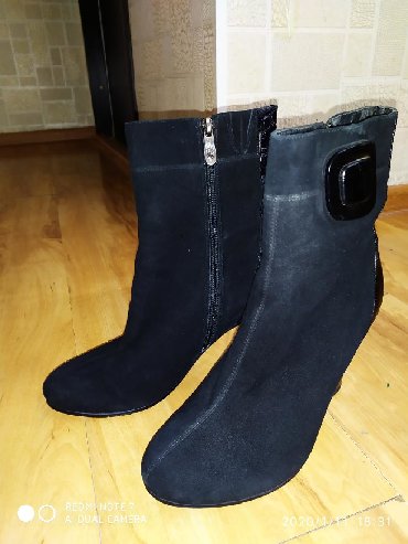 женская обувь 35 размера: Сапоги, 38, цвет - Черный