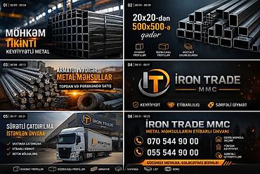 Metal fermalar: Müxtəlif ölçülü kvadrat metal profillər. Bu profillər tikinti və — 1