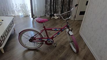 18 lik velosiped: Uşaq velosipedi – 20" təkər ölçüsü - Rəng: çəhrayı-ağ, çiçək naxışlı — 10