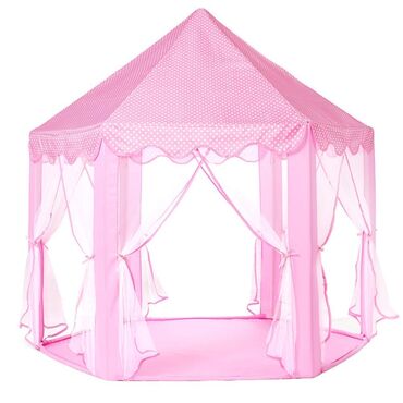 надувные игрушки: Детский домик Prince Princess Castel Tent-цвет:розовый-1800сом торг