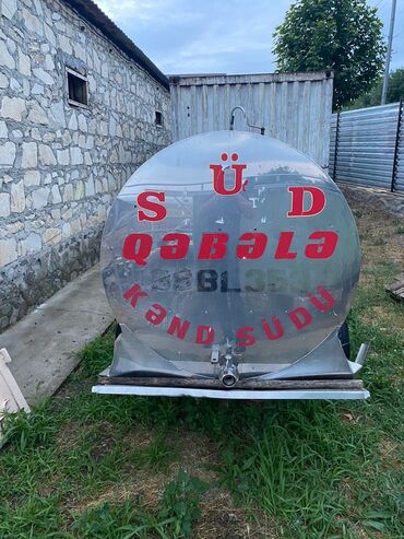 işlenmiş su ceni: Бак, Нержавеющая сталь, 1500 л. л, Б/у
