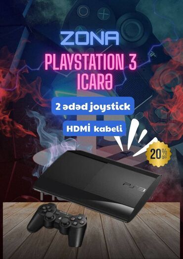 oyun rolu: PLAYSTATION 3 - icarəyə verilir. 20 azn deyil 15 azn ✅ ZONA