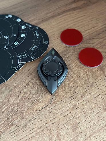 Gyro Fidget Fidget Titanium toy - oyuncaq — stressi azaltmaq, barmaq