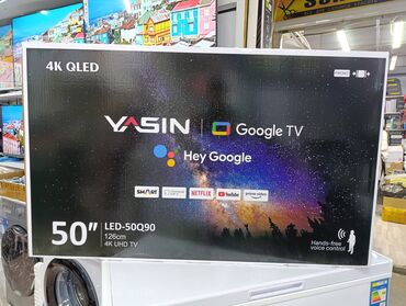 Телевизоры: Срочная акция Телевизоры Yasin 50 android 11 пульт голосовой