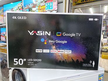 Телевизоры: Телевизор yasin qled 50q90 130 см 50" 4khd (смарт тв) гарантия 3 года