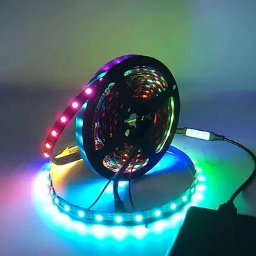Rasveta: Led trake adresabil inteligentne RGB ws2812b 24V 5V. Kontakt telefon — 13