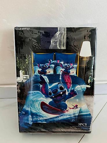 Posteljina: Dečiji setovi posteljine – 3 dela Teme/motivi: - Spider‑Man - Lilo — 3