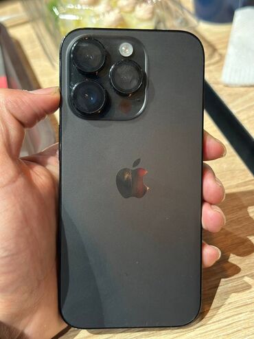 ip камера: IPhone 14 Pro, Колдонулган, 256 ГБ, Графит, Заряддоочу түзүлүш, Коргоочу айнек, Каптама, 84 %