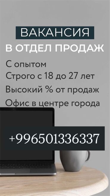 сатуу менеджер: Требуется Менеджер по продажам, График: Шестидневка, Полный рабочий день, Карьерный рост