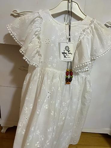 Donlar: Ağ rəngli qız uşağı üçün yay donu - Brend: Miss Baby (etiket üzərində — 1