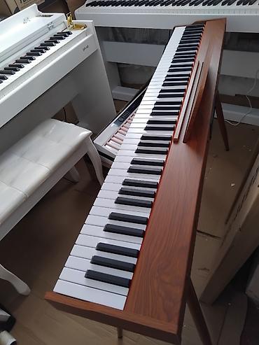 Elektro Pianino Qəhvəyi rəngli 88 klaviş tam oktava Pianino səslidir 4