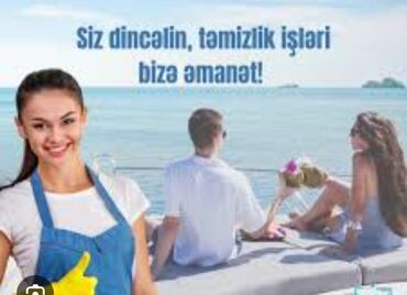 Təmizlik | Evlər, Kafe, mağazalar, Həyətlər | Gündəlik təmizlik, Təmirdən sonra təmizlik, Pəncərələrin, fasadların yuyulması