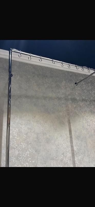 cem tavalar: Pərdə üçün tavan relsi və dayaq sistemi - Material: xrom rəngli metal — 3
