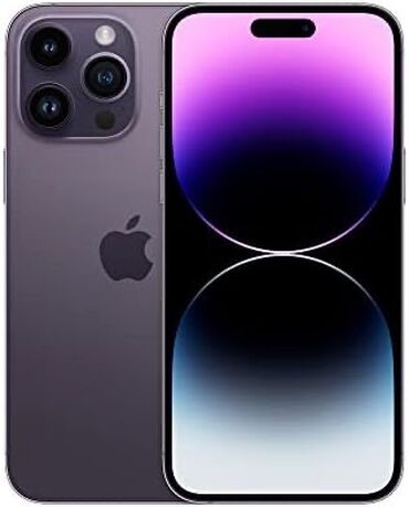 Apple iPhone: IPhone 14 Pro, 256 GB, Deep Purple, Face ID, Sənədlərlə