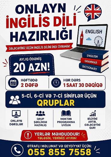 suruculuk təlim: Xarici dil kursu, İngilis dili, Uşaqlar üçün — 1