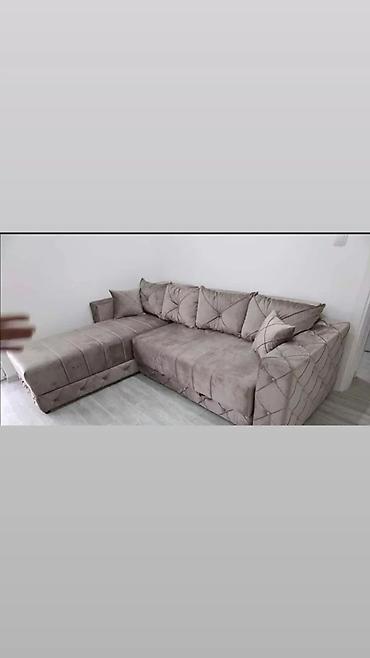 Ugaone garniture: Ugaona garnitura sa ležajem i tabure/ottoman nastavkom - Dimenzije — 2