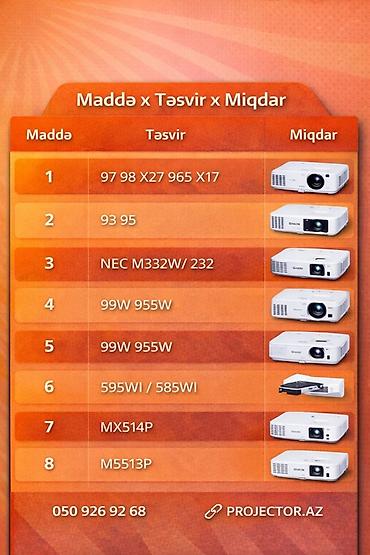 Proyektorlar: İşlənmiş Portativ Proyektor BenQ, Ödənişli çatdırılma — 3